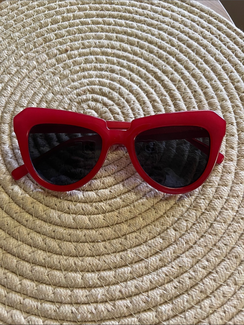 Vintage Red Cat-Eye Sunglasses